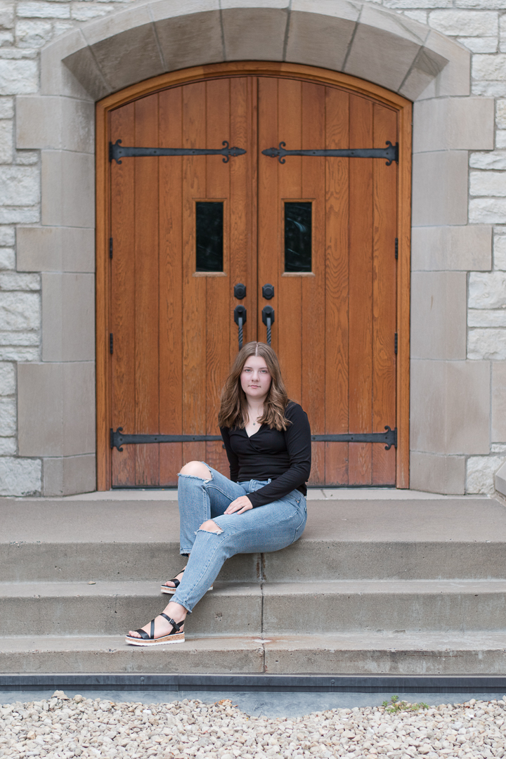 High school senior girl portrait session in Golden Valley, MN